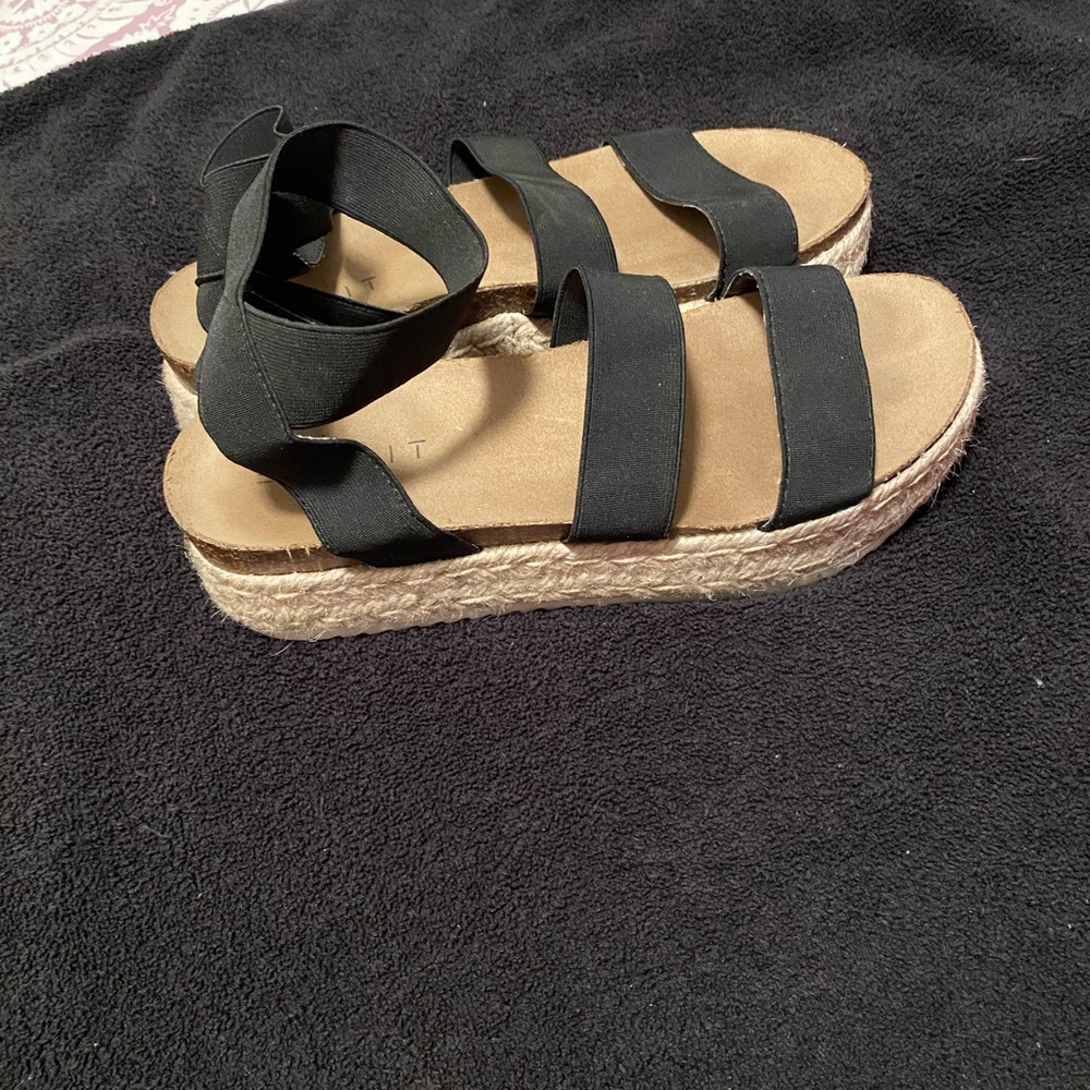 Black espadrille sandals